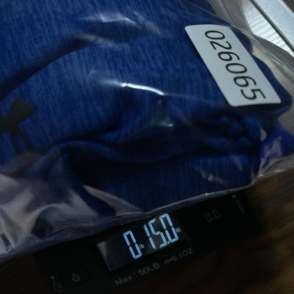 Under Armour Hoodie Mens Medium Blue Heathered Fleece Cold Gear Sweatshirt - Picture 12 of 12